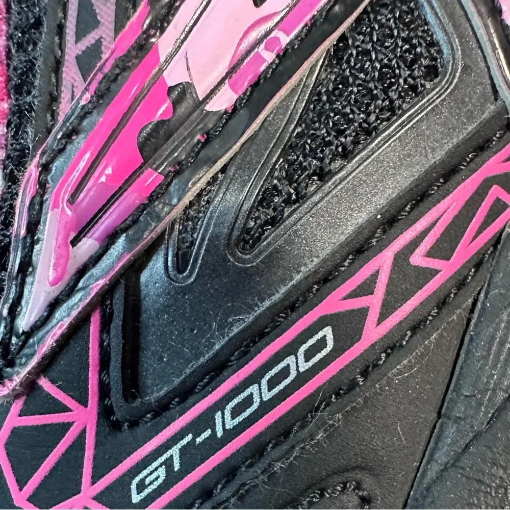 ASICS Kids' Black and Pink Sneakers